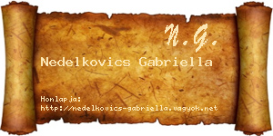 Nedelkovics Gabriella névjegykártya